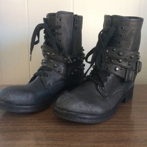Women’s Ash Rem Black Leather Boots